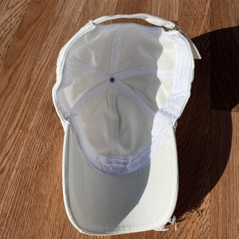 Breast Cancer Awareness Women's Hat Cap White Distressed‎ Adjustable NEW